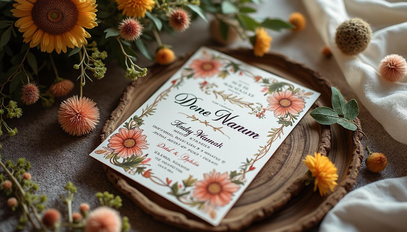 découvrez comment créer un faire-part de mariage bohème unique avec nos inspirations et conseils pratiques. idées de design, choix de matières et astuces pour annoncer votre union avec originalité et élégance.