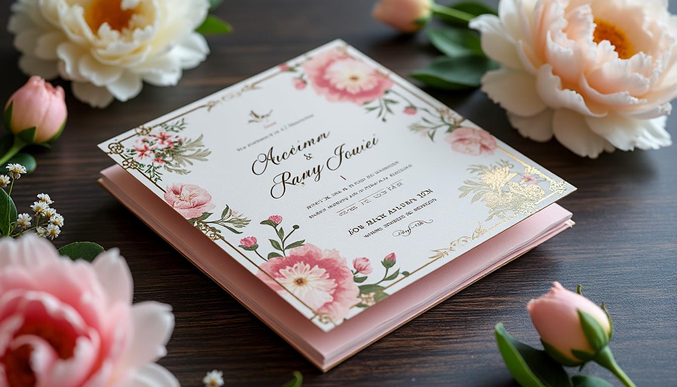 découvrez nos conseils et inspirations pour créer un faire-part de mariage chic et raffiné. trouvez des idées élégantes pour annoncer votre union avec style et démarquez-vous grâce à une papeterie unique et sophistiquée.