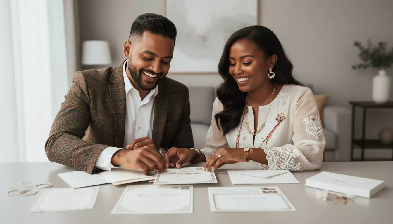 découvrez nos conseils pour créer un faire-part de mariage bilingue, idéal pour les couples mixtes et internationaux, afin de célébrer votre union avec élégance et inclusivité.