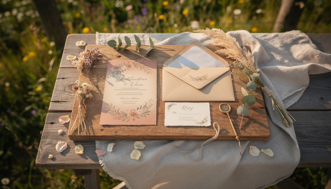 découvrez nos idées et modèles de faire-part de mariage champêtre bohème, alliant charme naturel et élégance pour annoncer votre union avec authenticité.