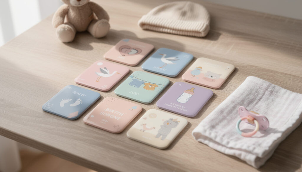 découvrez le faire-part naissance magnet, la tendance incontournable de 2026 pour annoncer l'arrivée de bébé avec style et originalité. personnalisez votre message et créez un souvenir unique.