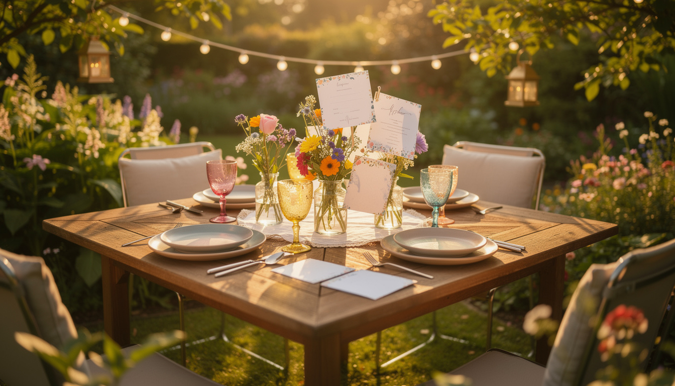 découvrez nos modèles et inspirations pour créer une invitation parfaite à votre garden party d'été. faites de votre événement un moment inoubliable avec des idées originales et élégantes.