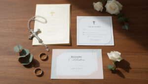 découvrez des exemples de textes pour faire-part de mariage religieux adaptés aux cérémonies catholiques, protestantes et laïques. inspirez-vous pour rédiger un faire-part élégant et personnalisé.